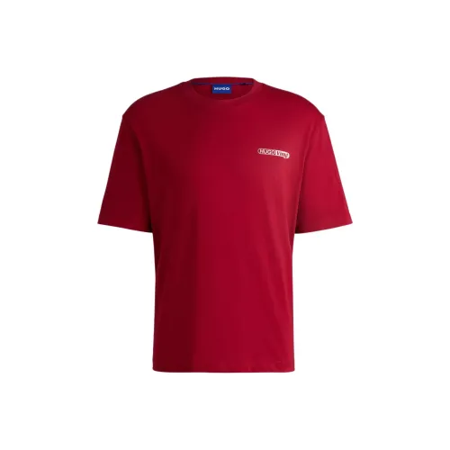 Hugo Boss T-Shirt Мужская Темно-Красная