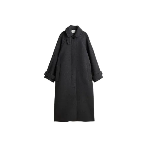 H&M Темно-серое Женское Пальто