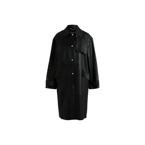 Hugo Boss Кожа Куртка Женская Черная