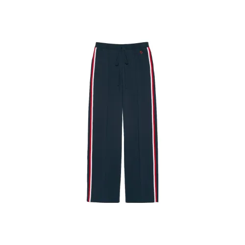 GUCCI Темно-синие Женские Повседневные Брюки