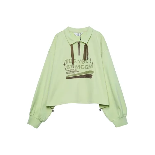 MUGUOGUOMU Свитшот Женские Crispy Зеленый цвет Ростока