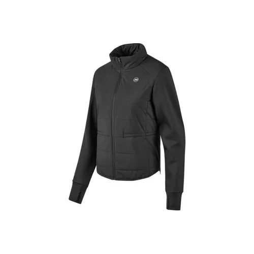 Skechers Хлопковый пуховик женский цвет угольно-черный