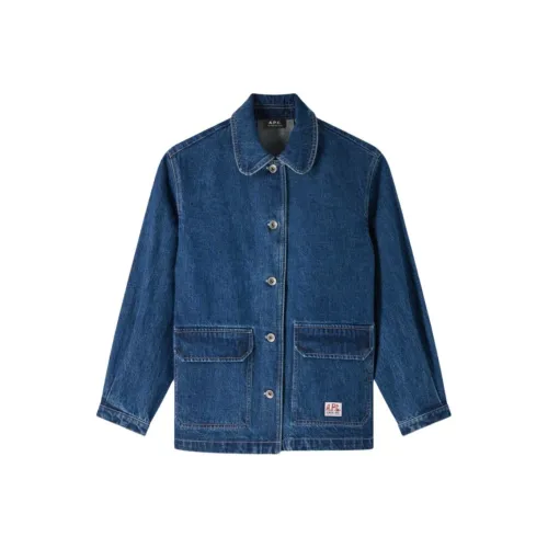 A.P.C SS25 Denim Jacket Women's Blue