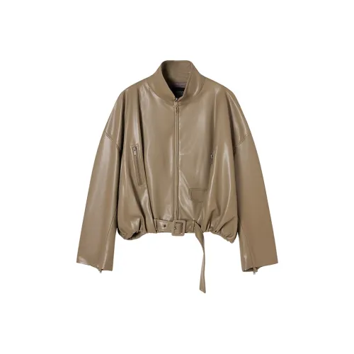 Ouyang Женские кожаные куртки