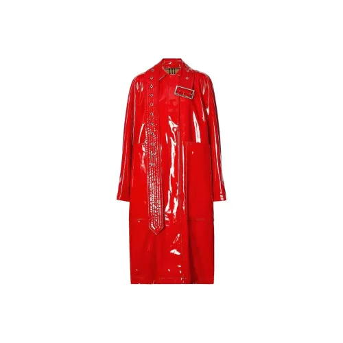 Burberry Женское красное пальто