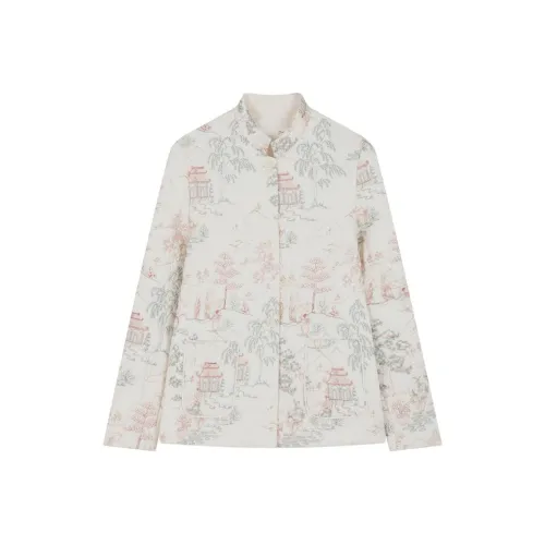 IHIMI Хлопковый пуховик женский элегантный белый