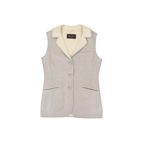 Loro Piana SS25 Жилет Женский Светло-Серый