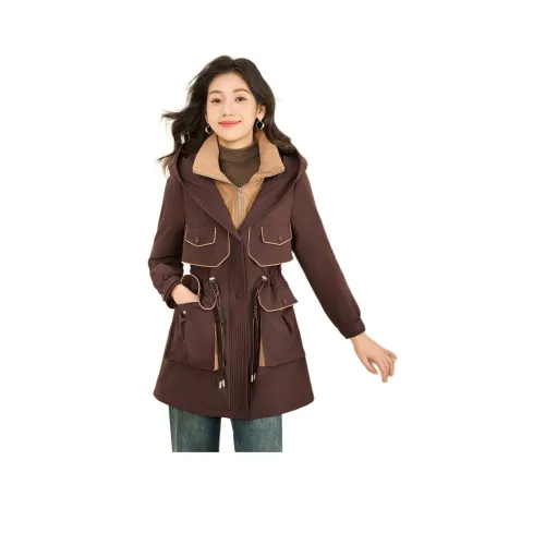 Mylan Весна-осень Зимний PARKA Пальто С утяжкой на талии Женские Purple Collection Бренд Получайте уведомления о активности в реальном времени