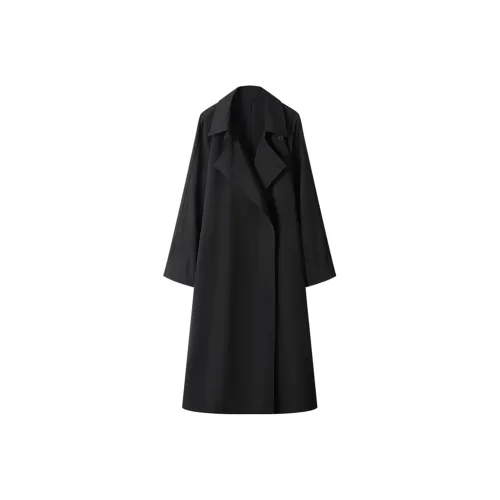 MOSIIMORII Тренчкот Женский Ночной Черный