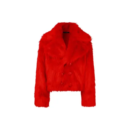 DSQUARED 2 Velvet Feel Пальто Женское Red