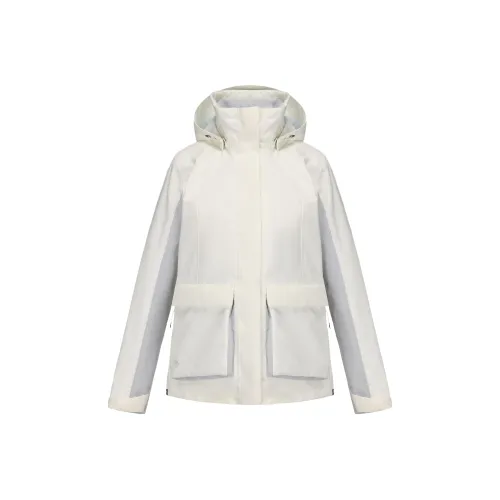 DECATHLON Ветровка Женская Жемчужно-Белая