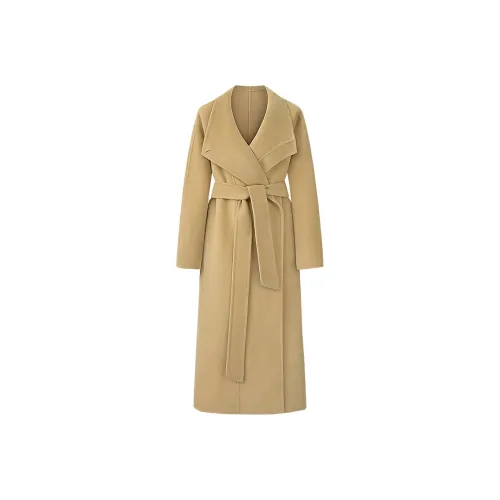 Cypress House Пальто Женское Хаки-Желтый