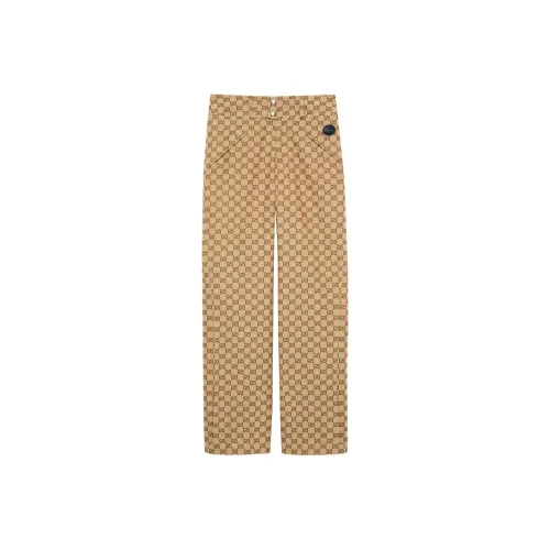 GUCCI Коричневые Женские Повседневные Брюки