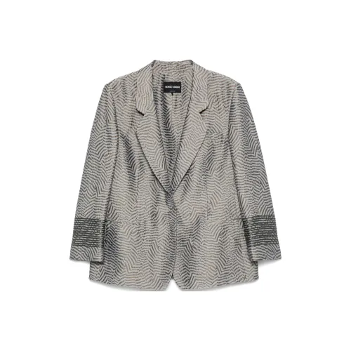 AMANI SS25 Бизнес-костюм Пальто Женское Фотиния Серый