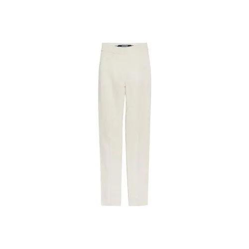 Jacquemus Экрю Женские Повседневные Брюки