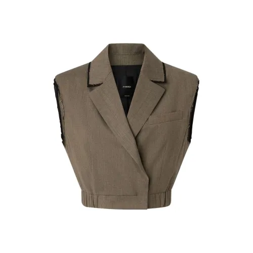 PINKO Тауповые Женские Жилеты