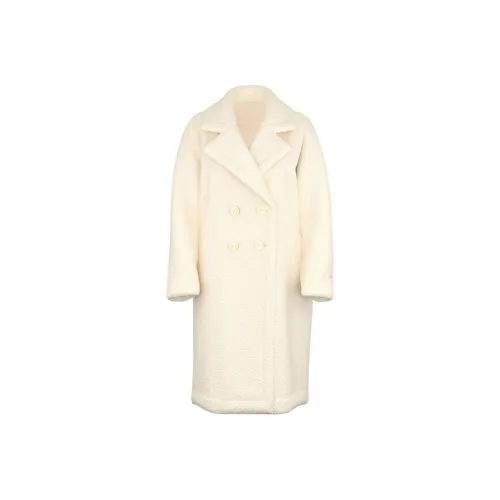 Victoria's Secret Розовый Плюшевый Тедди Длинное Пальто Белая Раковина Бархатное Пальто Women's White Оболочка