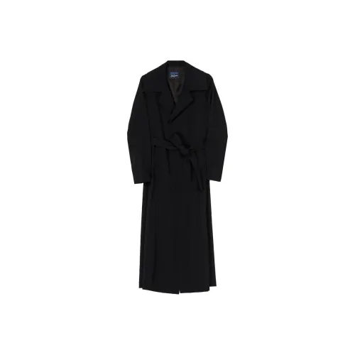 Yohji Yamamoto Черное Женское Пальто