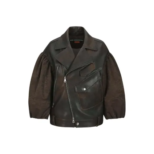 ANDERSSON BELL Collaboration FW24 Кожа Куртка Женская Коричневая