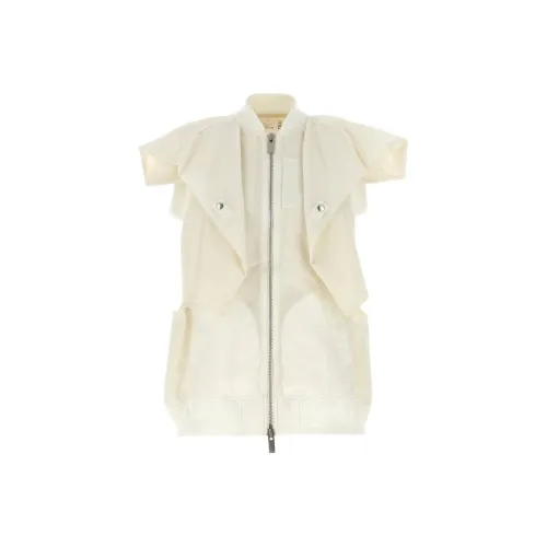 sacai Белый Женские Жилеты