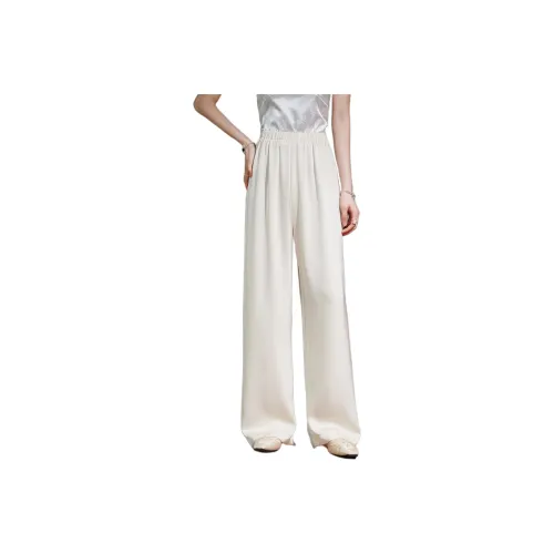 Hang Yi Court SS24 Повседневные брюки Женские Бежевый