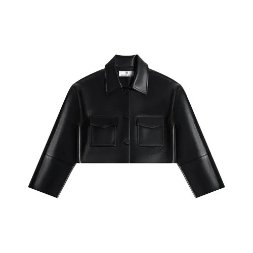 CALLED BACK Кожа Куртка Женская Черная