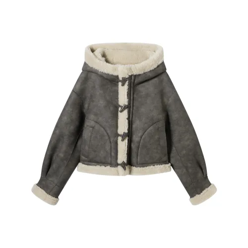 DIALOGUE Кожа Куртка Женская Кремовый Бежевый