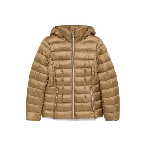 MICHAEL KORS FW24 Хлопковый пуховик Женский Коричневый CAMEL