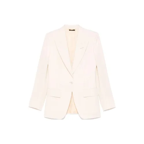 TF SS25 Бизнес-костюм Пальто Женское Бежевый