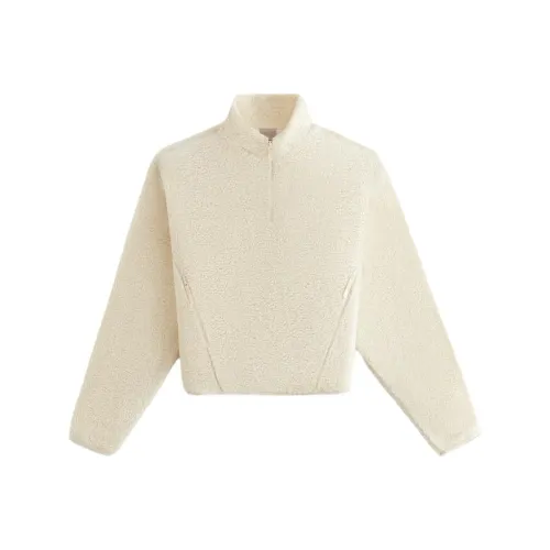 KITH Velvet Feel Coat Women's Ecru KITH Вельвет Feel Пальто Женское Экрю