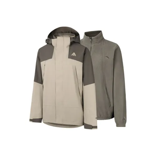 Anta Hiking Outdoor Приключение Ветровка Женские Deep Khaki Soft Khaki