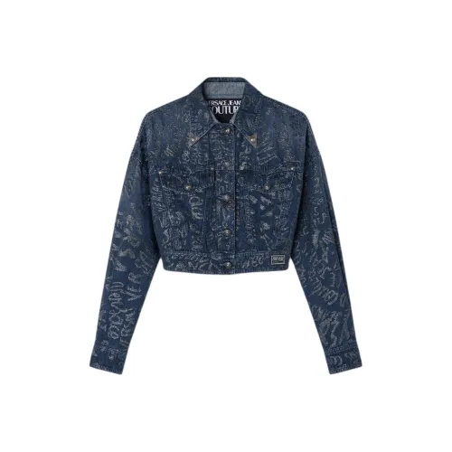 VERSACE Denim Jacket Women's Blue