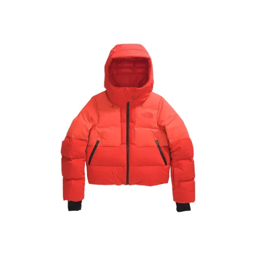 The North Face Пуховики и зимние пальто Женские Пламя Красный Темно-Оранжевый