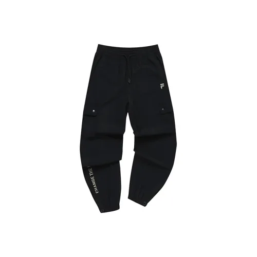FILA FUSION Trending Street Series Повседневные Брюки Женские Глубокий Черный