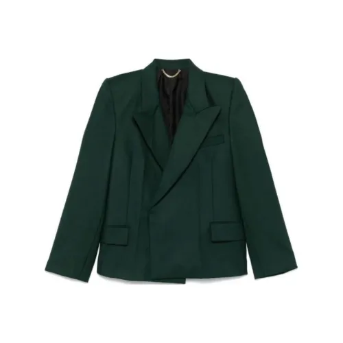 VICTORIA BECKHAM Бизнес-костюм женский зеленый