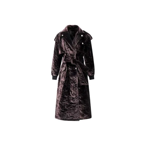 MINNANHUI Пуховая куртка Женская Кофейного цвета