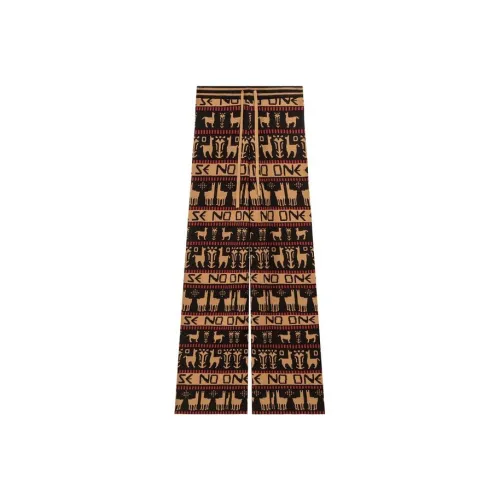 NO ONE ELSE Повседневные брюки Женские Кофе