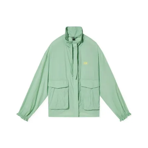 QIAODAN Тренчкот Женский Полынно-Зеленый