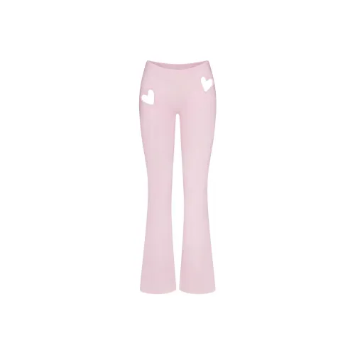 Skims Valentine's Day Collection Вишневый цветок/Розово-вишневый Женские Повседневные брюки