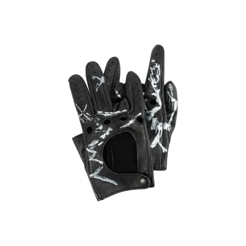 Yohji Yamamoto Кожа Спортивные Перчатки Мужские Черные