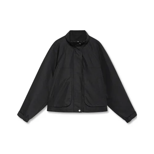 DKNY Хлопковый пуховик женский черный