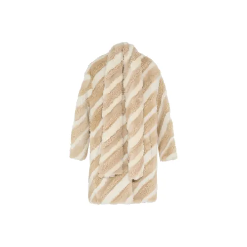 Yves Salomon Бежевый Женские Меховые изделия