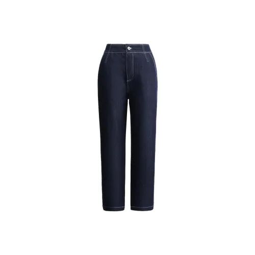 Yan Domain Повседневные брюки Женские Темно-синий