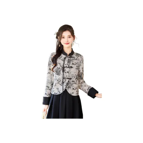 Like The Age Of Water Spring Velvet feel Coat Women's Black
