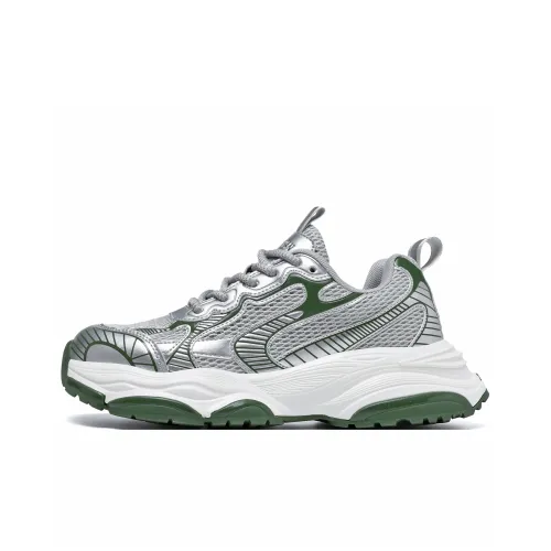 CEDAR HAN Воздушная подушка Casual Амортизаторы Отскок Низкий Топ Casual Мужской Темно-сосновый Зеленый