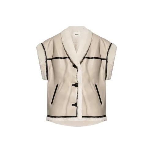 ISABEL MARANT SS24 Жилет Женские Мел Белый