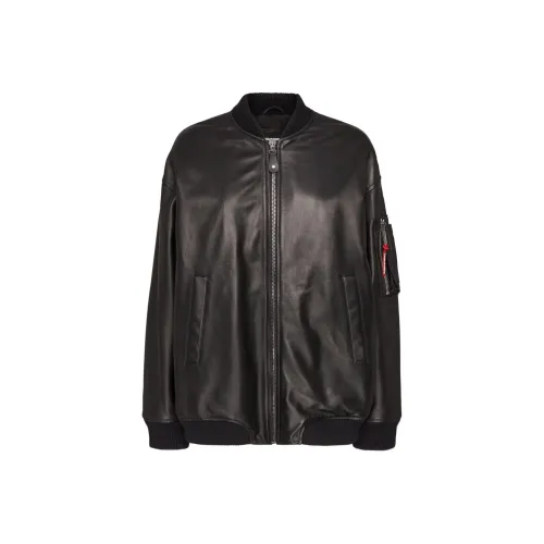 DSQUARED 2 Кожа Куртка Женская Черная