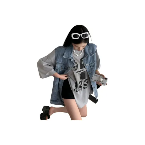 DOSOHEB Denim Jacket Unisex Dark Blue DOSOHEB Деним Куртка Унисекс Темно-синий