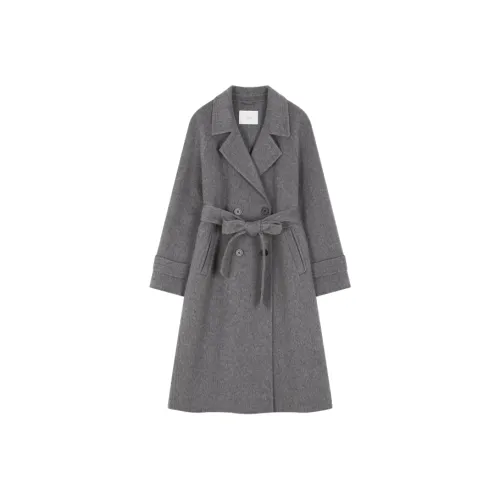 Mo Han Yi Mei Пальто Женское Классическое Серое