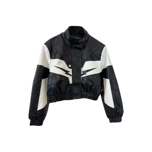 CPAURA Кожа Куртка Женская Черная